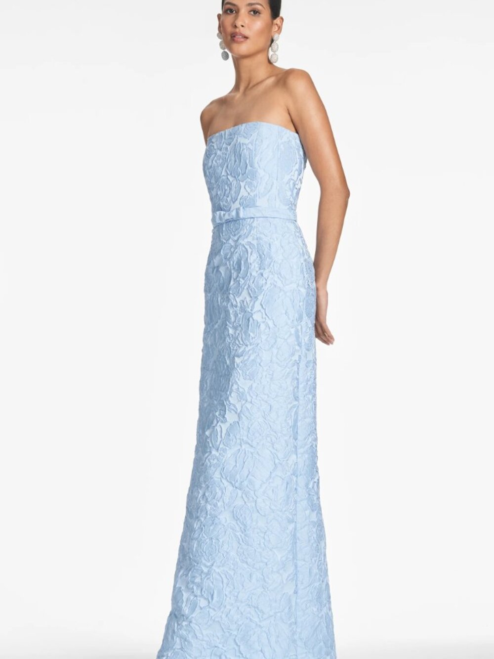 Sachin and Babi Sophia Gown- Ice Blue Excellent Condition! No Alterations! Sz 4 - Picture 2 of 9